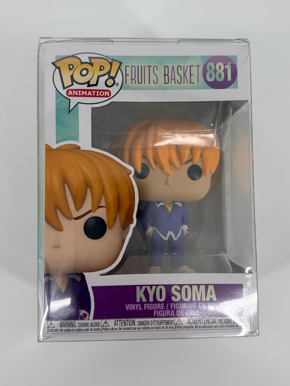 Funko Pop! Animation Fruits Basket Kyo Soma #881 NWOT w/ Protector